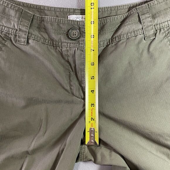 Ann Taylor LOFT Pants Convertible Roll Tab Cargo Marisa Fit Womens Size 4 Green - Picture 7 of 11